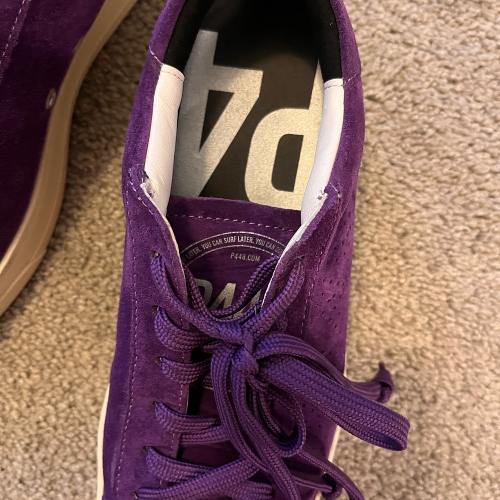 🆕 P448 Jack Suede size 6 1/2 Women's Purple Suede Sneakers - Picture 8 of 10